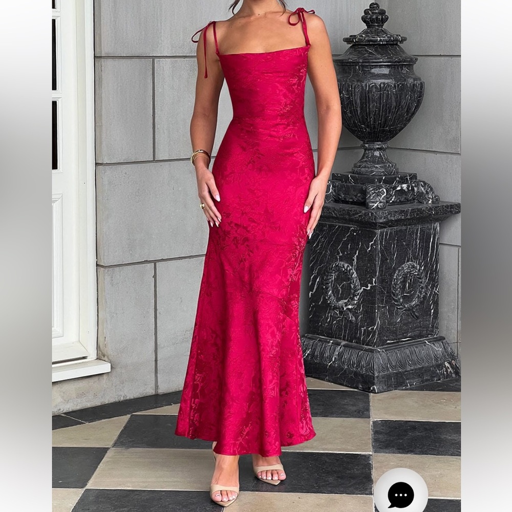 Babyboo Fashion Whitney Halter Maxi Dress Red Size XS New with Tag